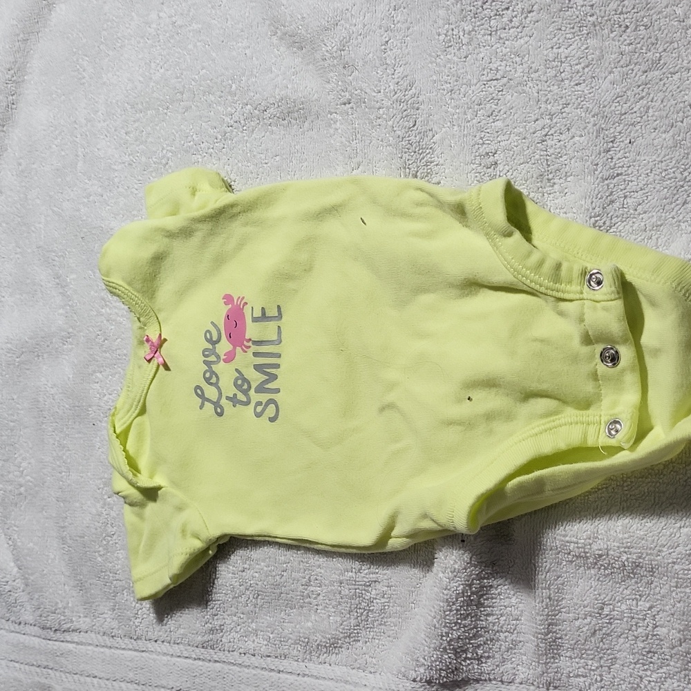 Carters 3m Pink And Yellow